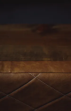 Leather And Wood Surface