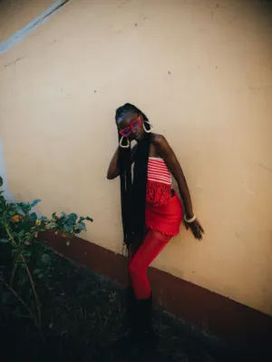 Red Fashion Portrait