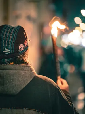 Person With A Torch