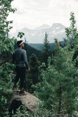 Hiker In The Mountains