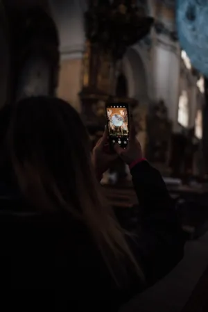 Capturing Moonlight In A Church