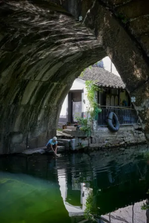Ancient Bridge Reflection