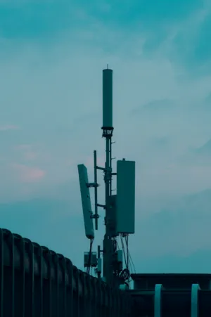 Cell Tower Silhouette