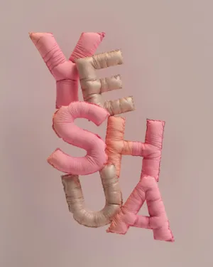 Pink And Gold Balloon Letters