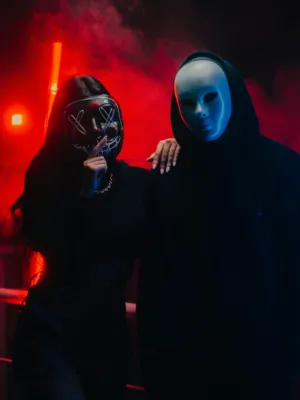 Mysterious Duo In Masks
