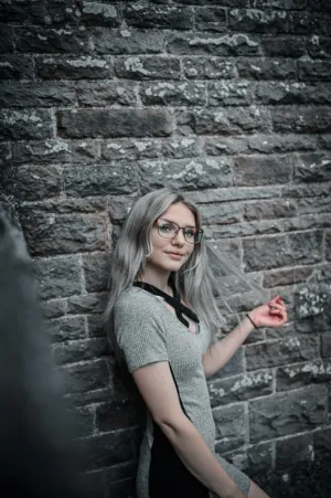 Gray Haired Model