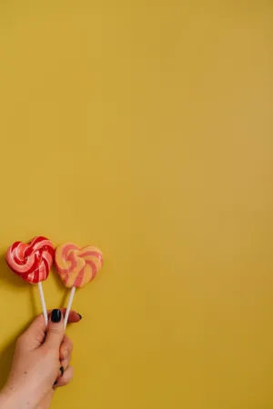 Heart-Shaped Lollipops