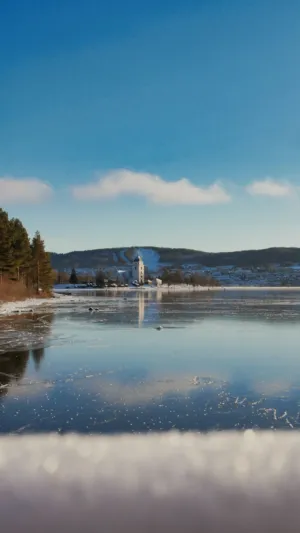 Winter Landscape With Church