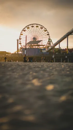 Sunset At Santa Monica Pier