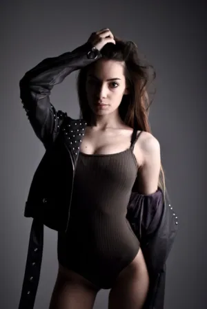 Fashion Model In Studio