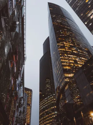 Cityscape At Dusk