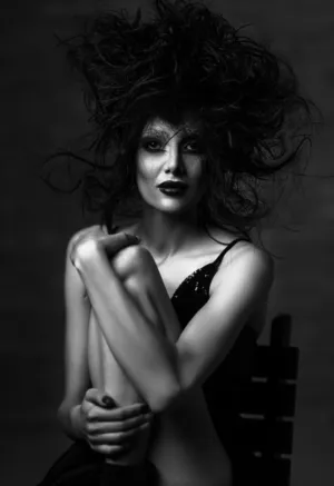 Black And White Portrait