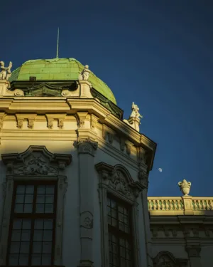 Sunset On A Historic Building