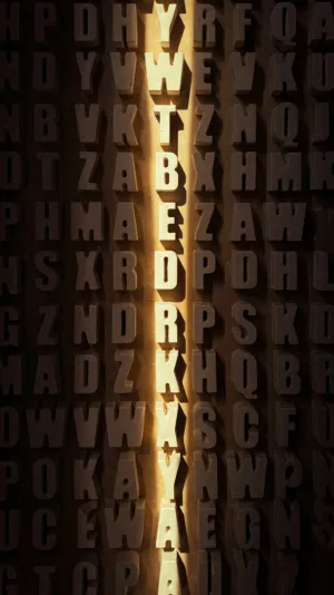 Lighted Alphabet Wall