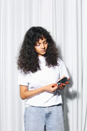 Young Woman With Curly Hair