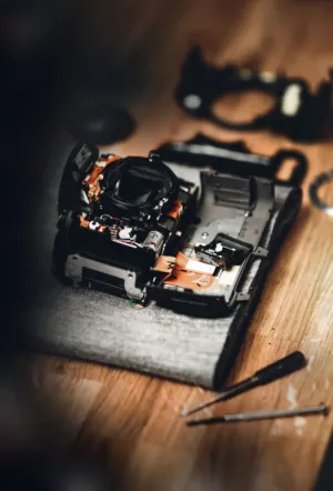 Disassembled Camera