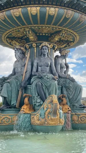 Concorde Fountain In Paris