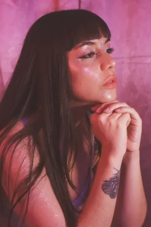Pink Glitter Portrait