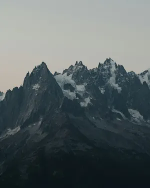 Mountain Peaks At Dusk