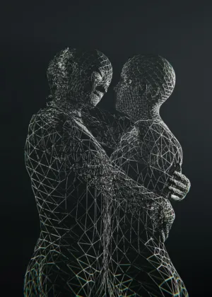 Abstract Wireframe Art