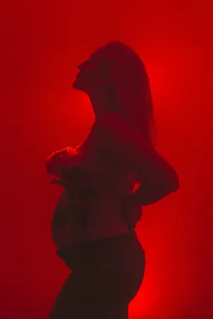 Red Light Silhouette