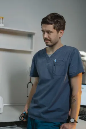Medical Professional In Scrubs