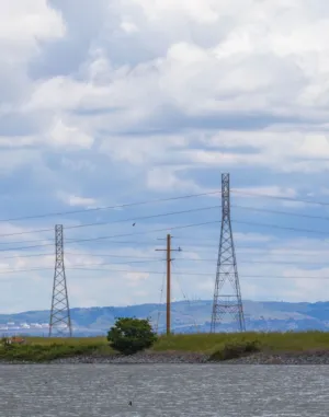 Power Lines And Landscape